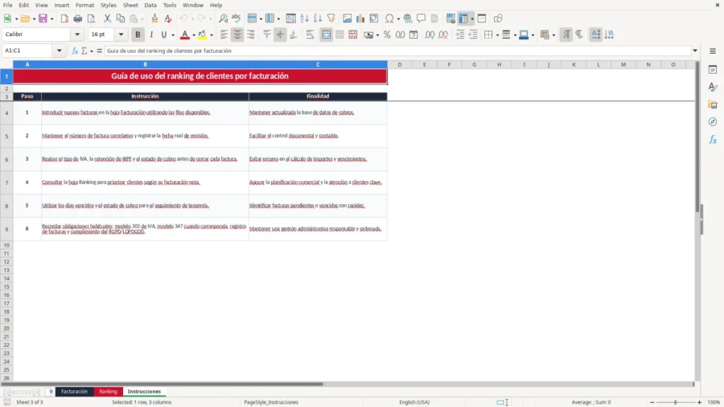 Instrucciones – Ranking clientes Excel – Plantilla gratis (2026)
